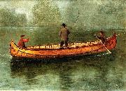Albert Bierstadt Fishing_from_a_Canoe Germany oil painting artist